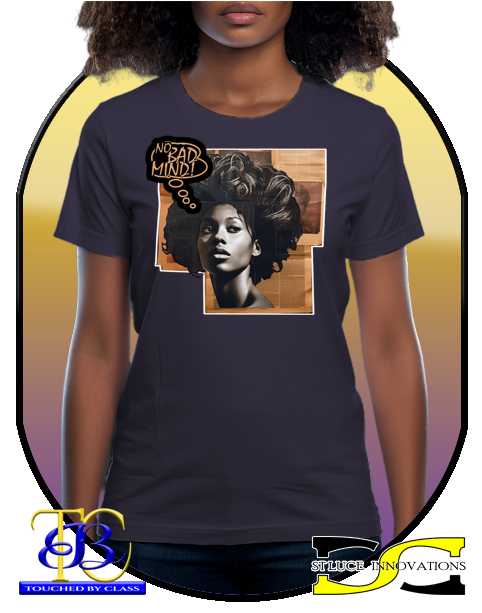 No Bad Mind News Print T Shirt