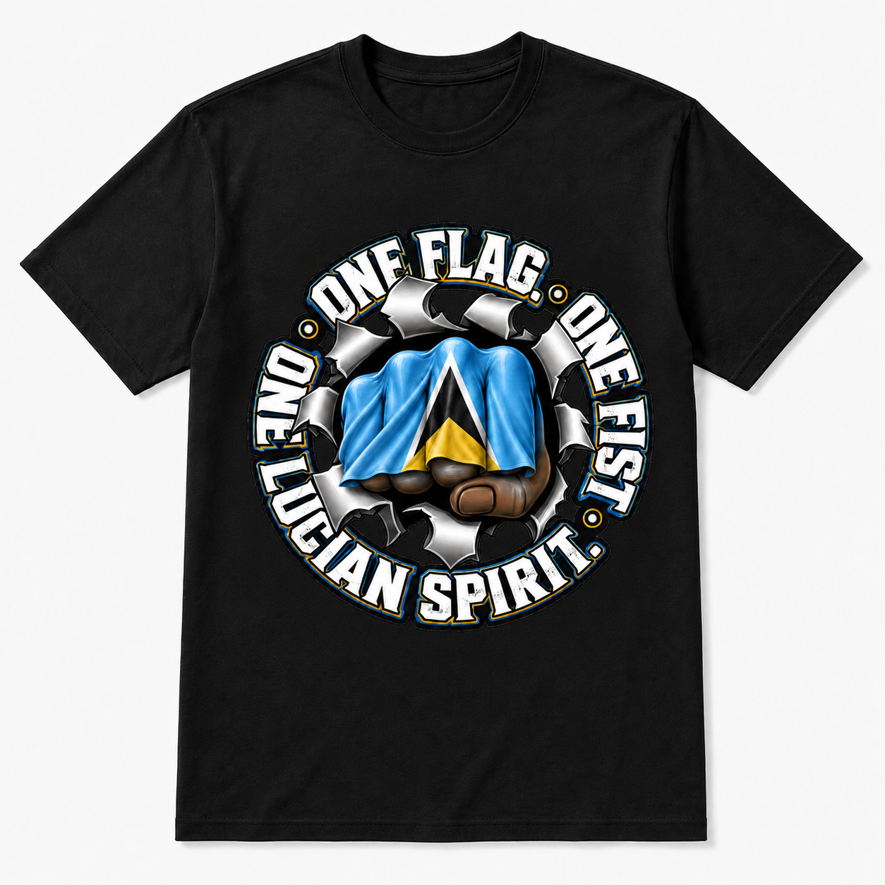 One Lucian Fist T-Shirt – ST. LUCIA