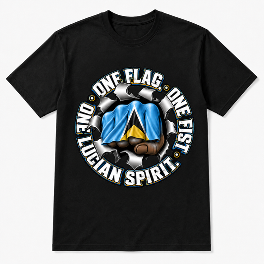 One Lucian Fist T-Shirt – ST. LUCIA